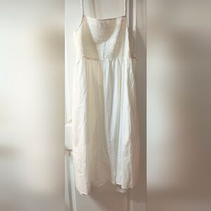 Old Navy Open-Back Cotton Dress – 2XL – Sleeveless – Calla Lily – NWT